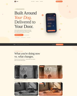 Kibble - Playful Dogfood Landing Page Template
