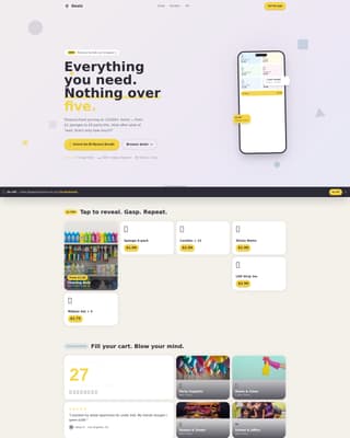 Dealz - Playful Discount Landing Page Template