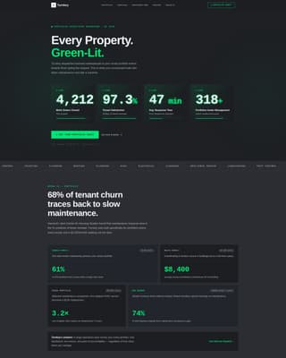 Turnkey - Powerful Property Management Landing Page Template