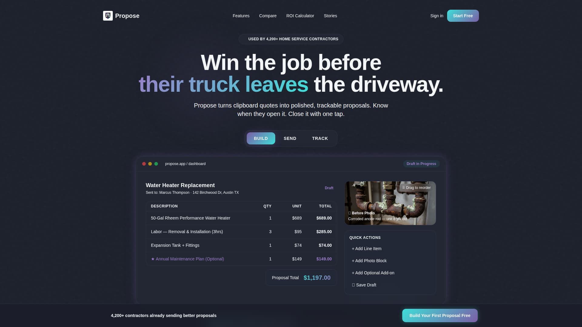 Propose - Powerful Homeservices Landing Page Template