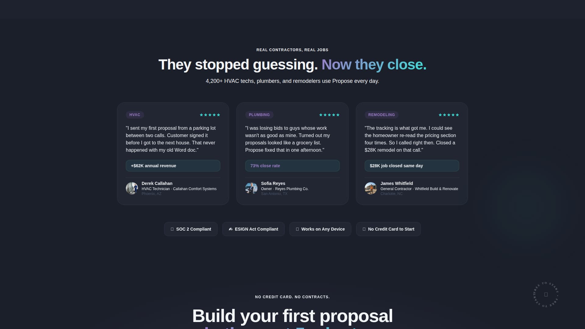 Propose - Powerful Homeservices Landing Page Template