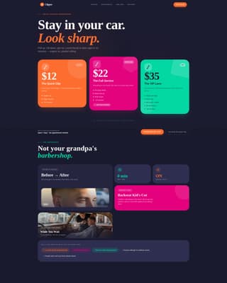 Drive-Through Business Booking Website Template
