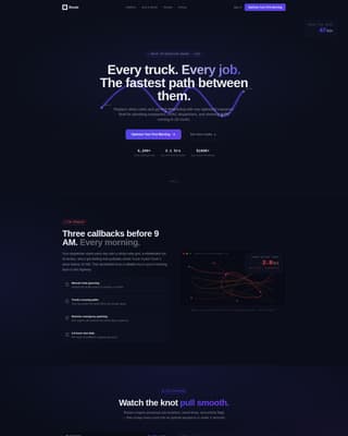 Route - Powerful Dispatch Landing Page Template