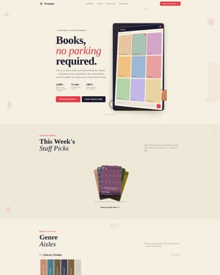 Turnpage - Playful Drivethrough Landing Page Template