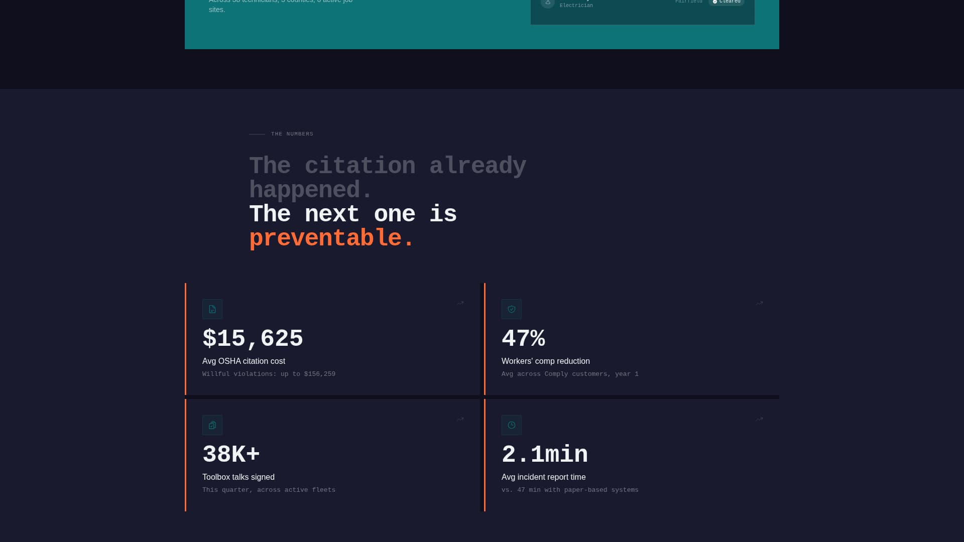Comply - Powerful Safety Landing Page Template