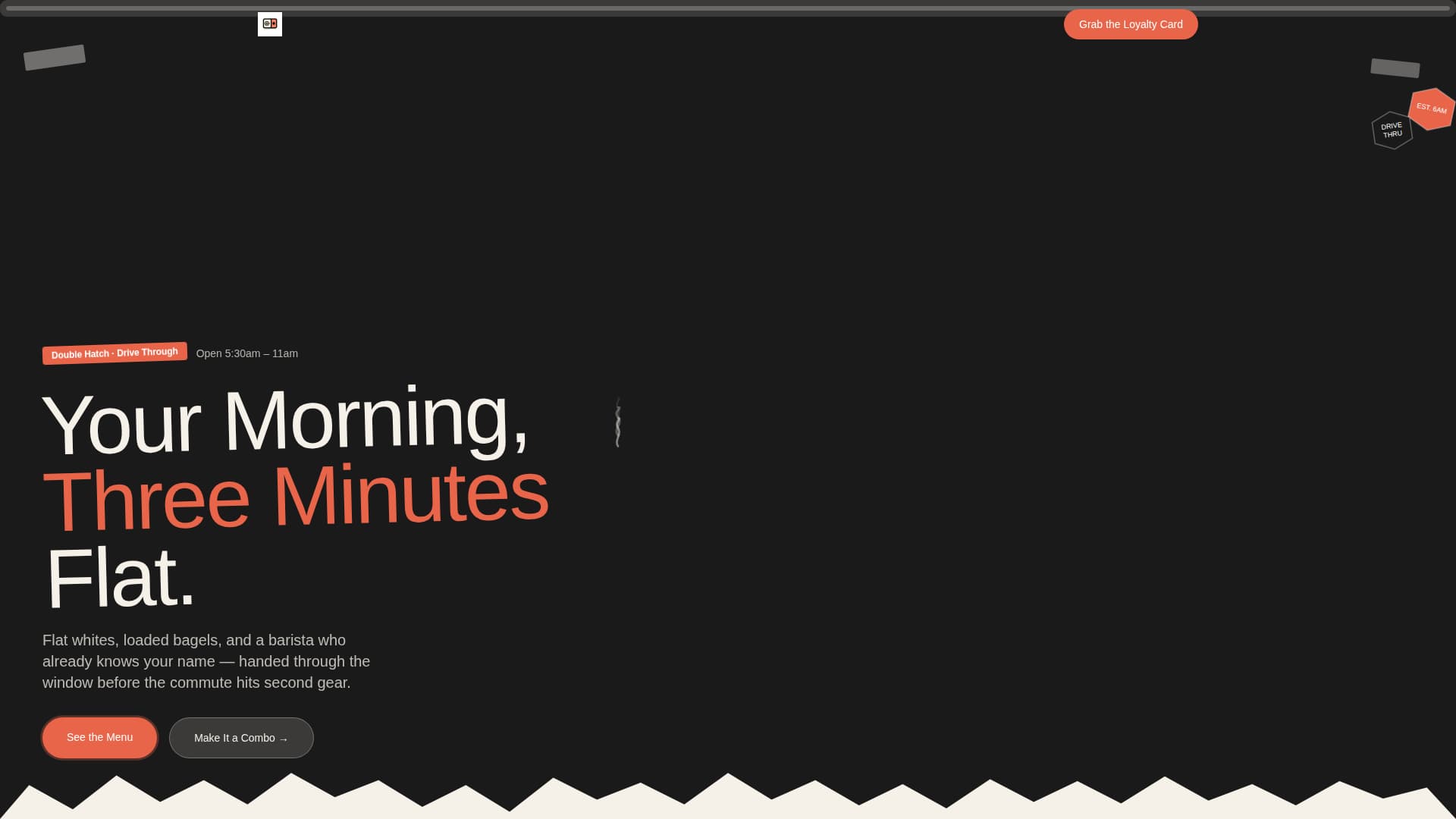 Drive-Through Business Pricing Website Template