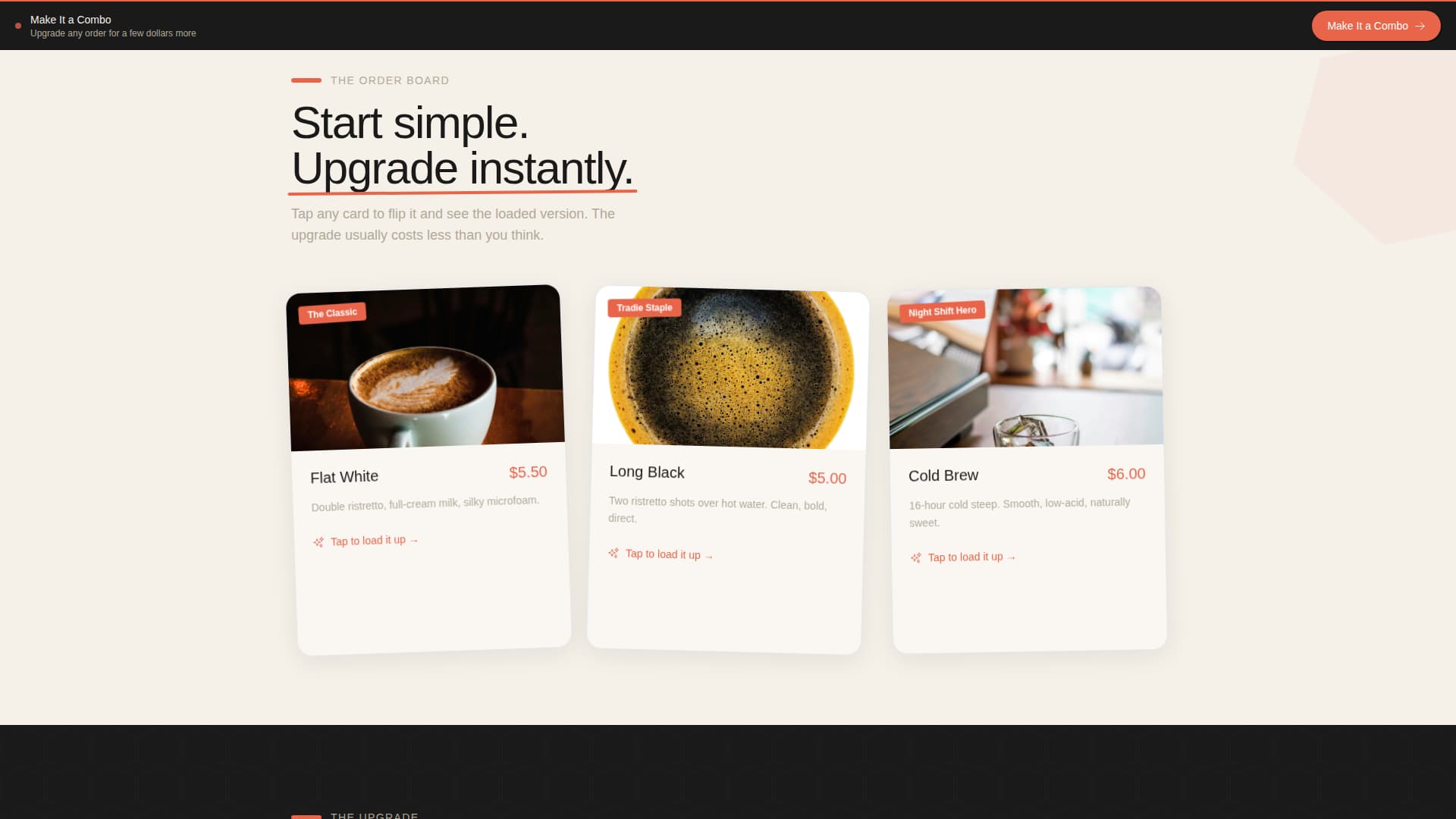 Drive-Through Business Pricing Website Template