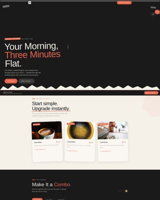 Drive-Through Business Pricing Website Template