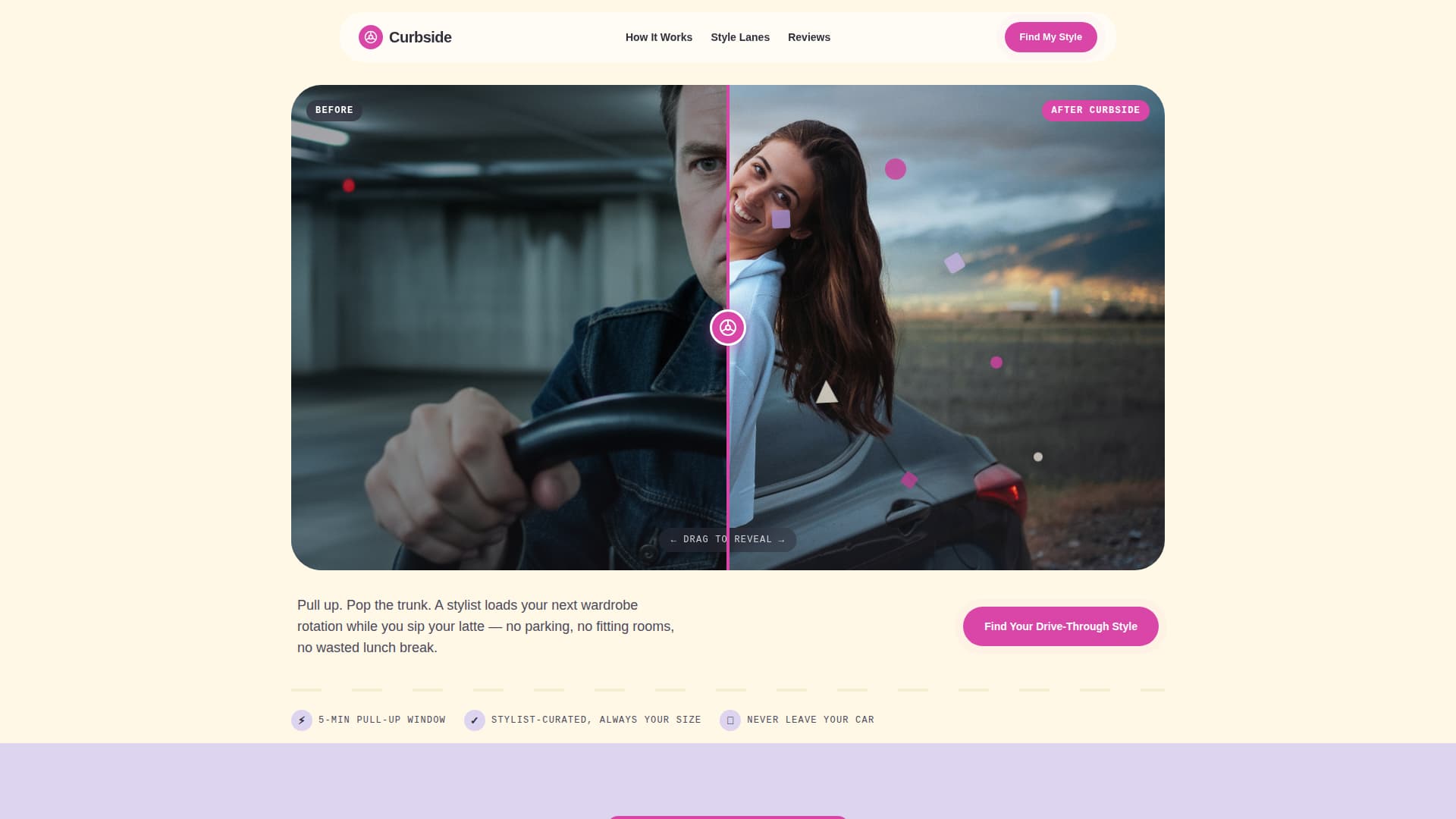 Drive-Through Business Specialist Professional Website Template