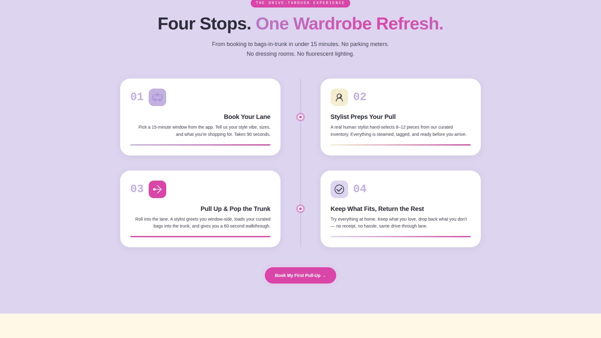 Drive-Through Business Specialist Professional Website Template