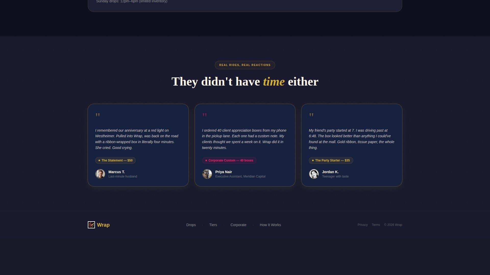 Drive-Through Business Professional Website Template