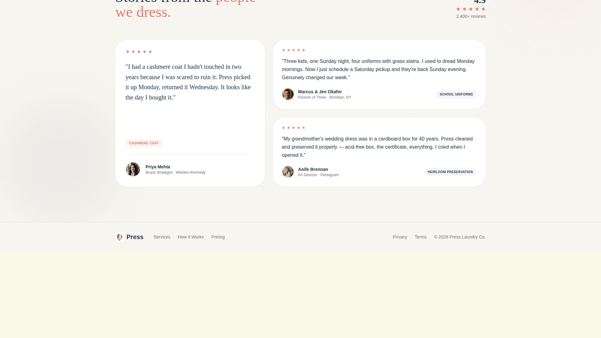 Local Brick & Mortar Business Booking Website Template