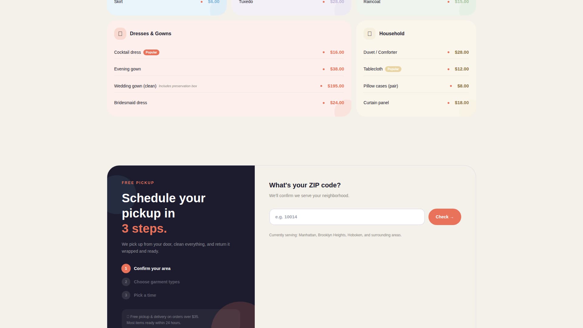 Local Brick & Mortar Business Specialist Booking Website Template