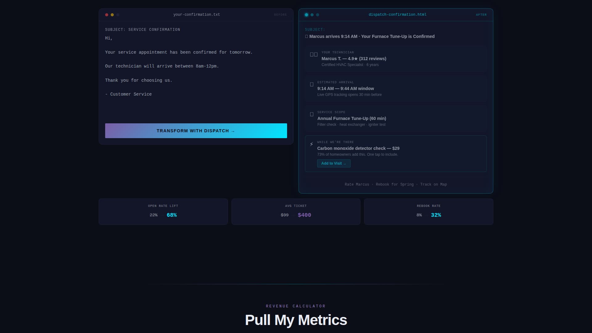 Rapid — Home Services Landing Page Template