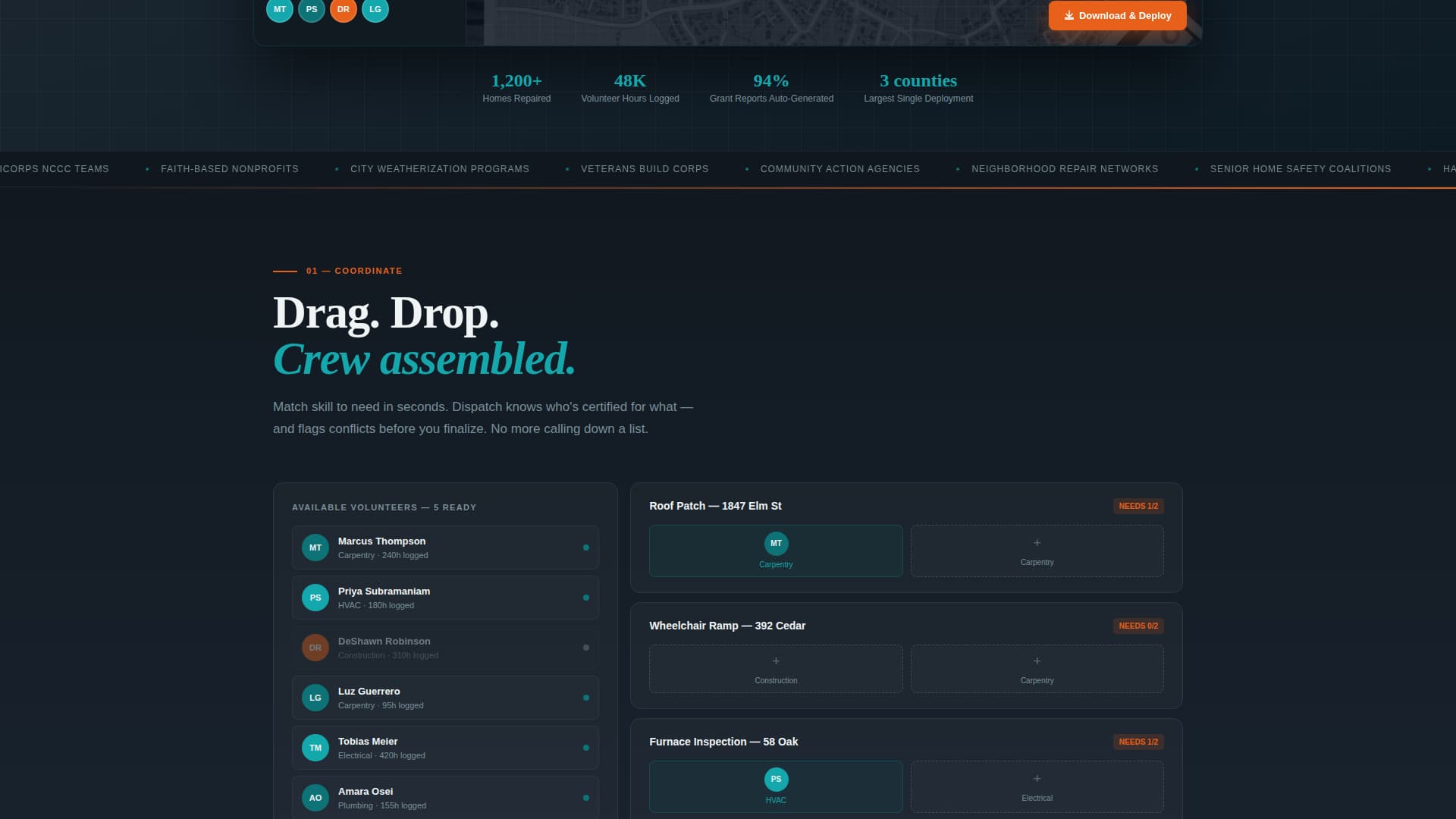 Dispatch - Powerful Volunteer Landing Page Template