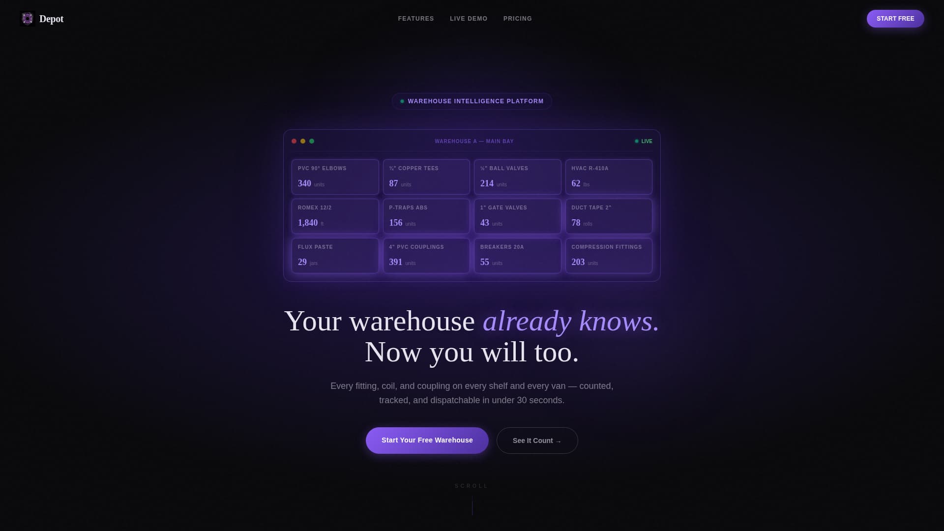 Store — Inventory Management Landing Page Template