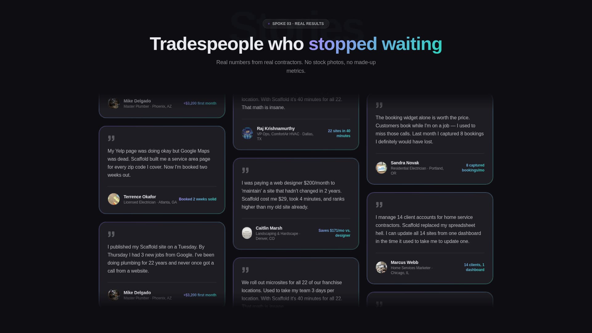 Build — Pro Tradework Landing Page Template