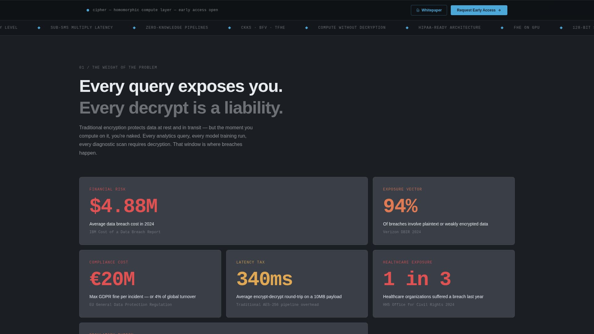 Secure — Vault Encryption Landing Page Template