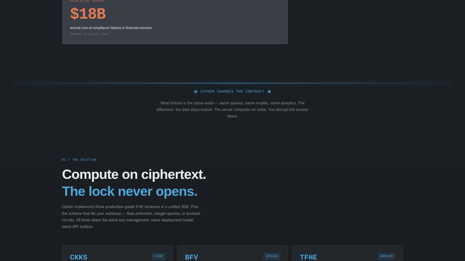Secure — Vault Encryption Landing Page Template