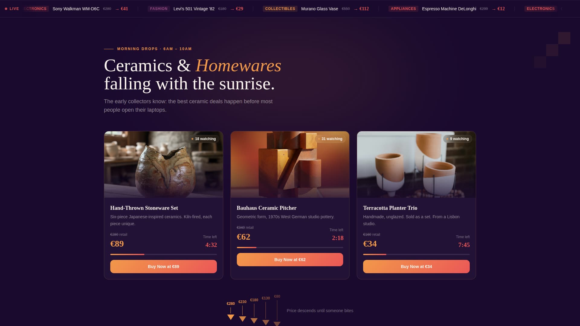 Bid - Thrilling Auction Landing Page Template