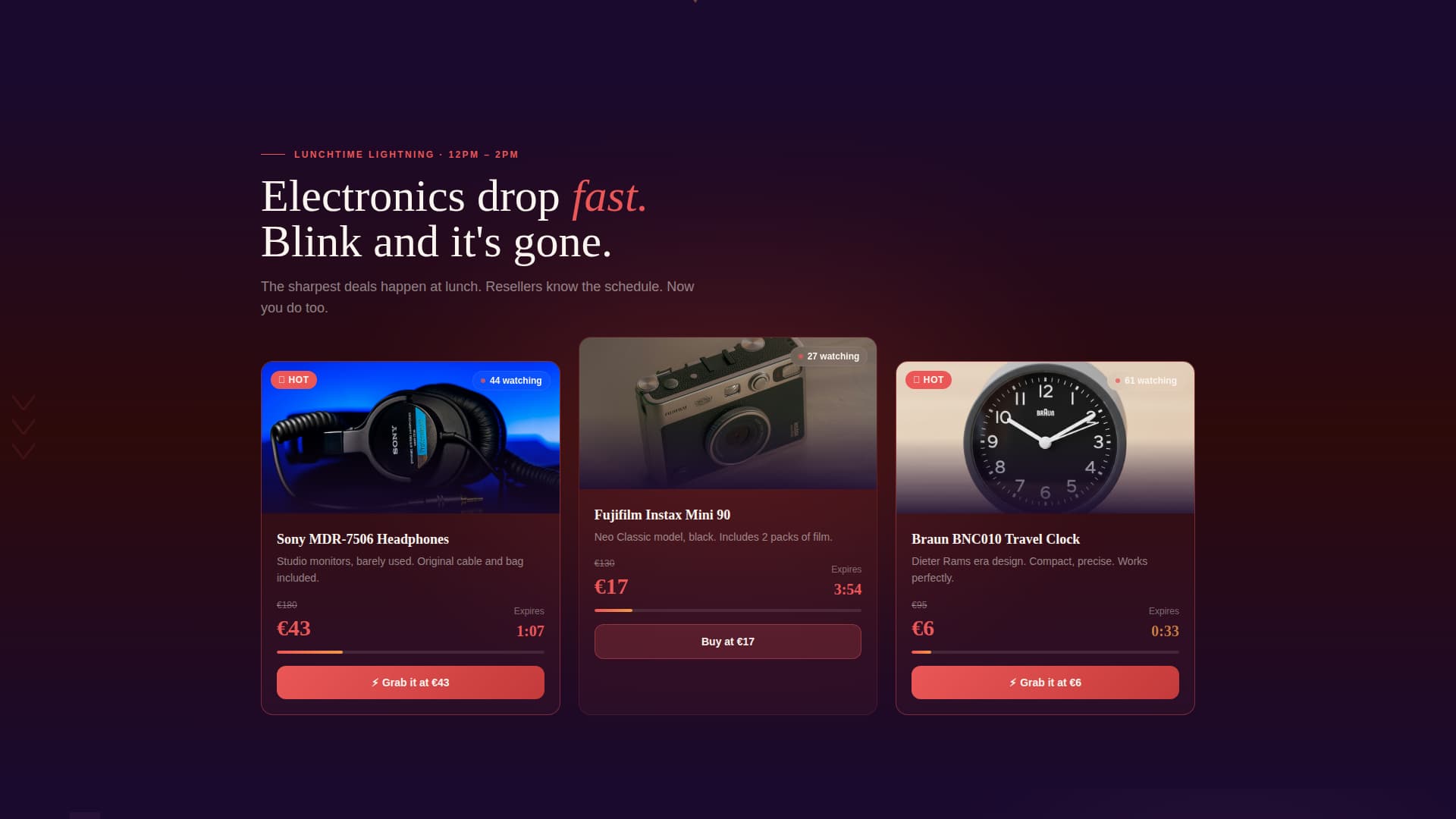 Bid - Thrilling Auction Landing Page Template