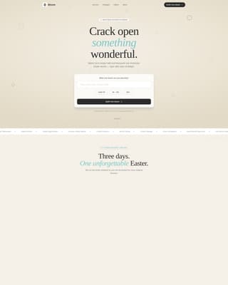 Easter Business Pricing Website Template