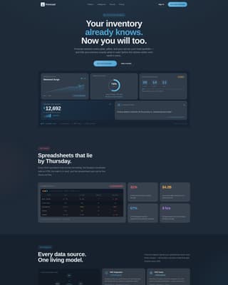 Forecast - Intelligent Hospitality Landing Page Template