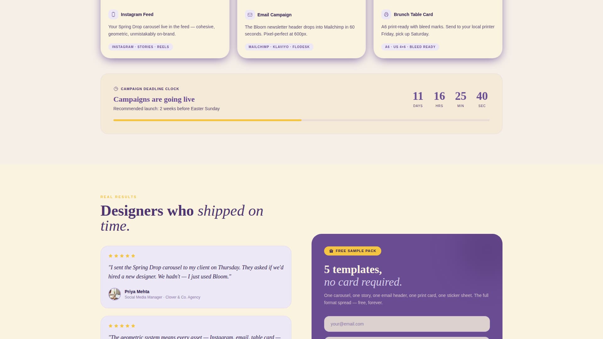 Easter Business Reviews Website Template