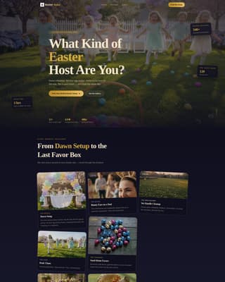 Easter Business Specialist Booking Website Template