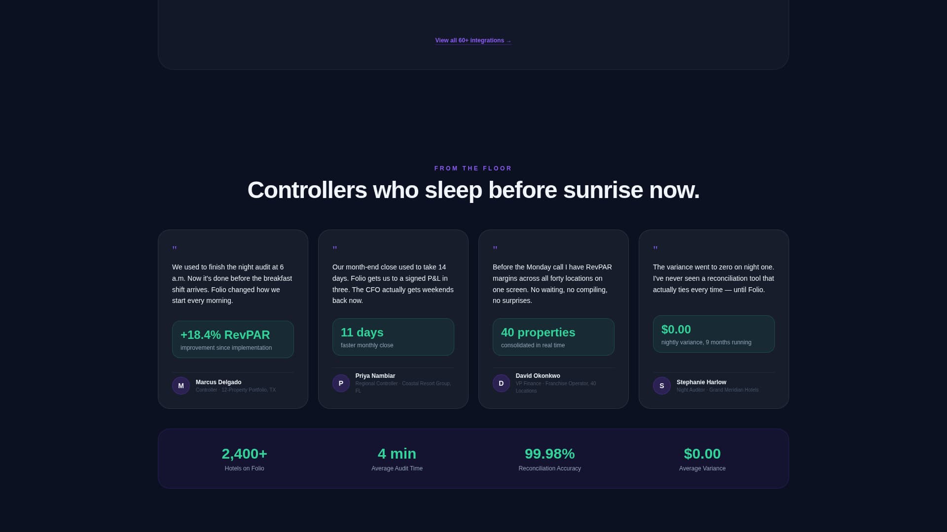 Folio - Powerful Hospitality Accounting Landing Page Template