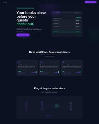Folio - Powerful Hospitality Accounting Landing Page Template