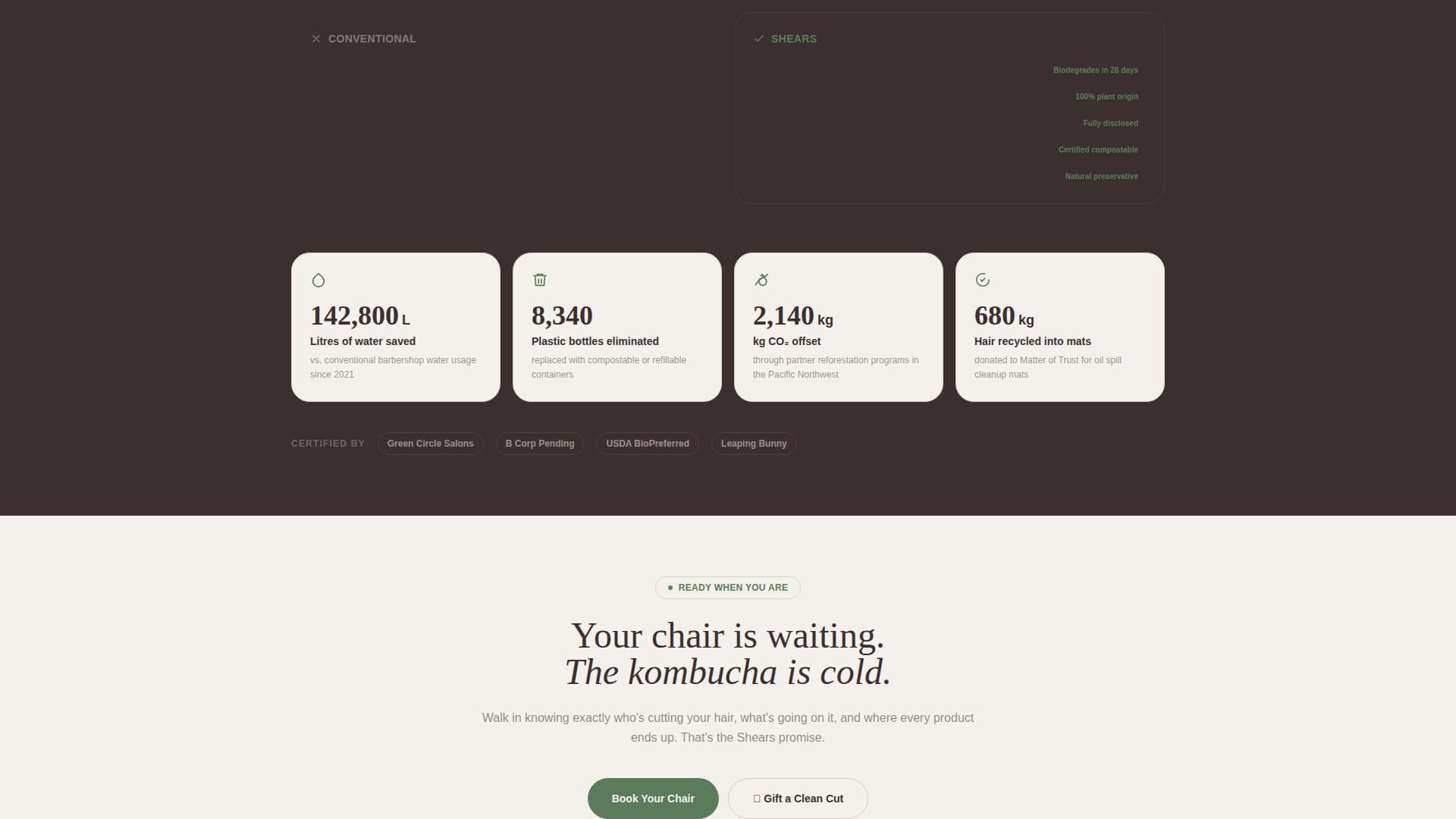 Eco-Friendly Business Booking Website Template