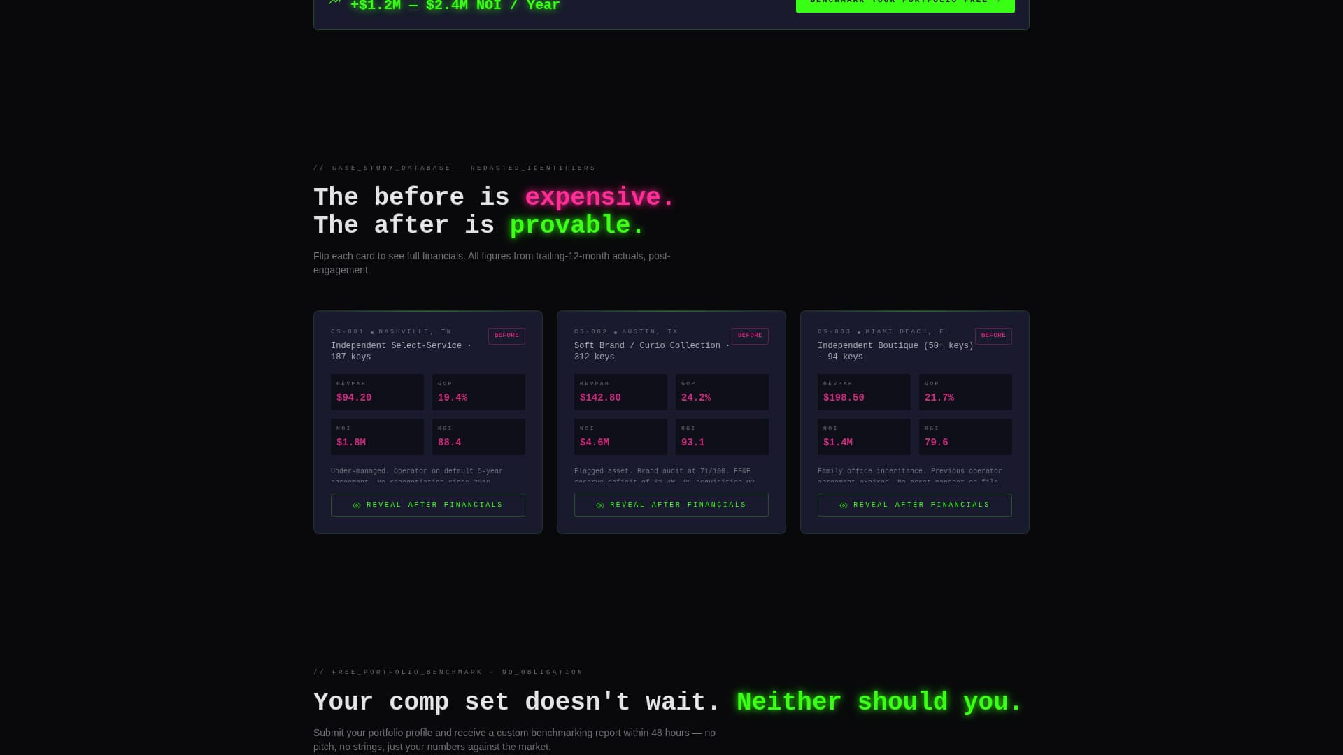 Yield - High-Performance Hospitality Landing Page Template
