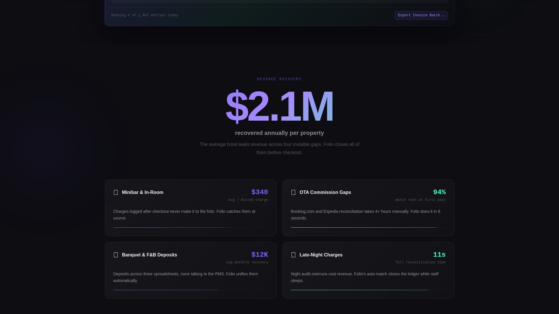 Folio - Seamless Hospitality Landing Page Template
