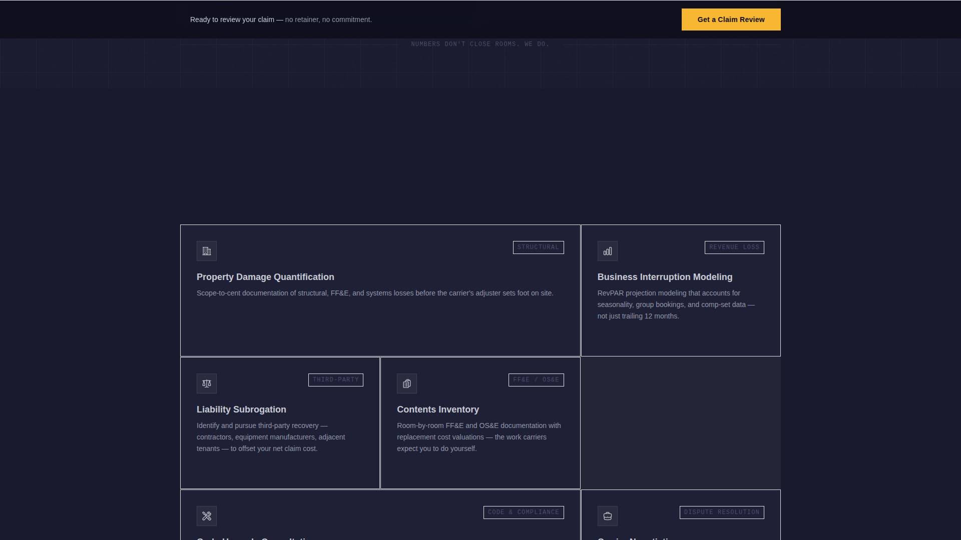 Adjuster - Powerful Hospitality Landing Page Template