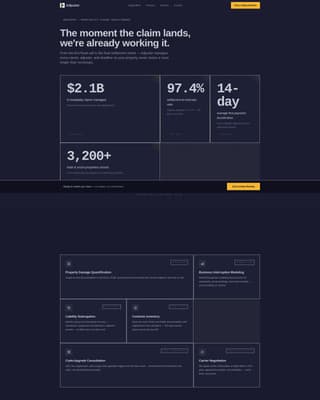 Adjuster - Powerful Hospitality Landing Page Template