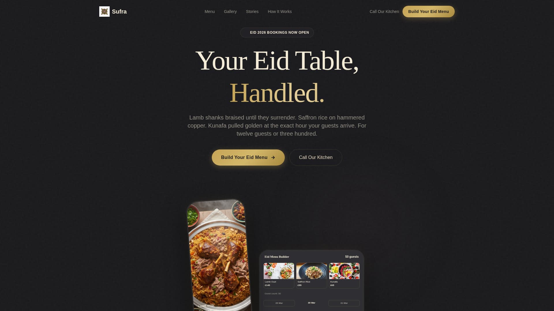 Eid Business Pricing Website Template
