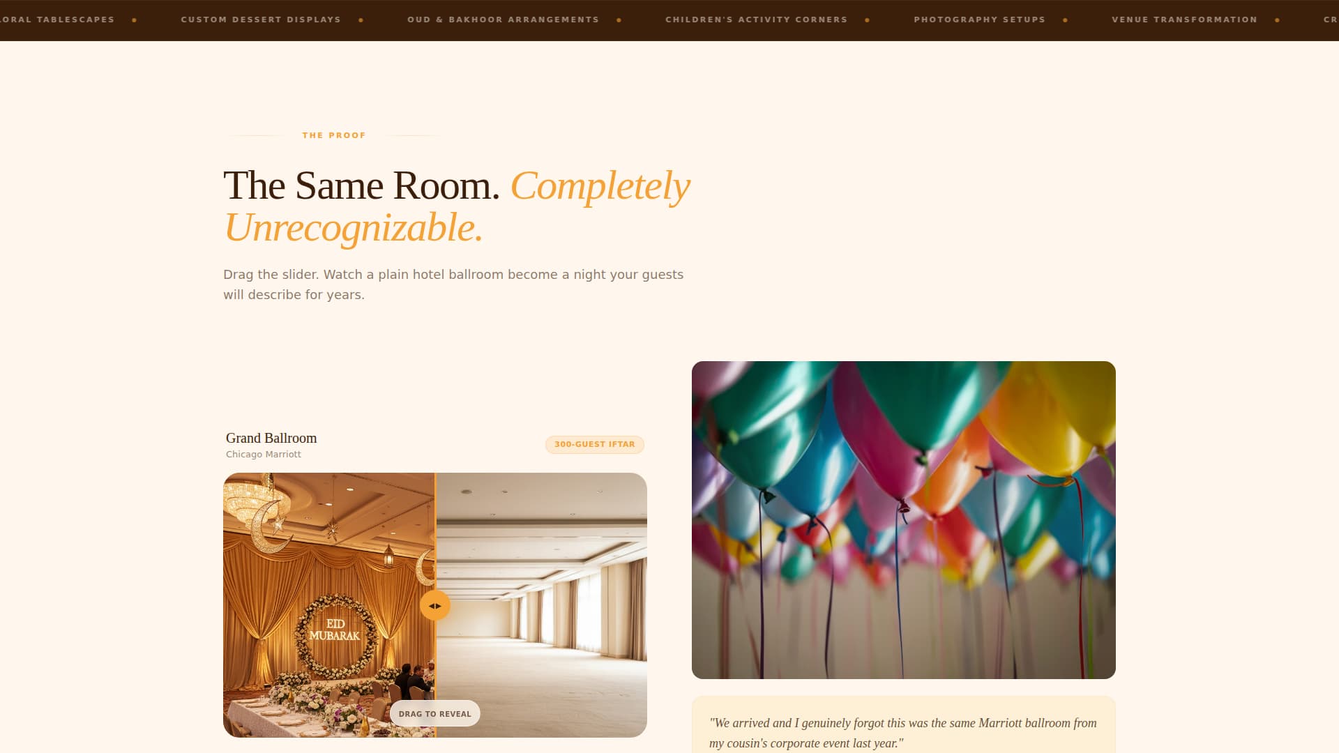Eid Business Booking Website Template