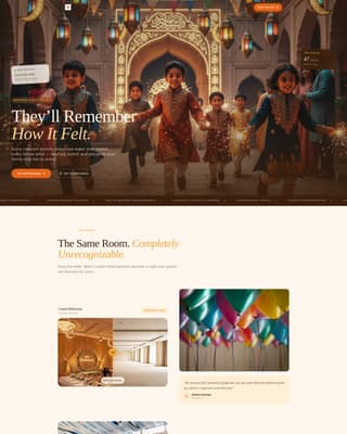 Eid Business Booking Website Template