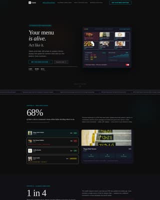 Carte - Intelligent Hospitality Landing Page Template