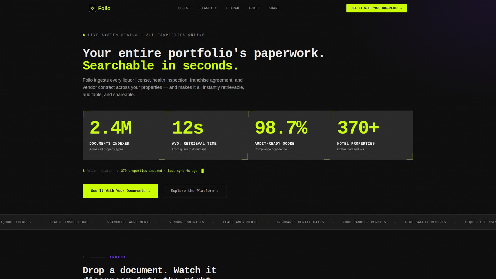 Hospitality - High-Converting Document Landing Page Template