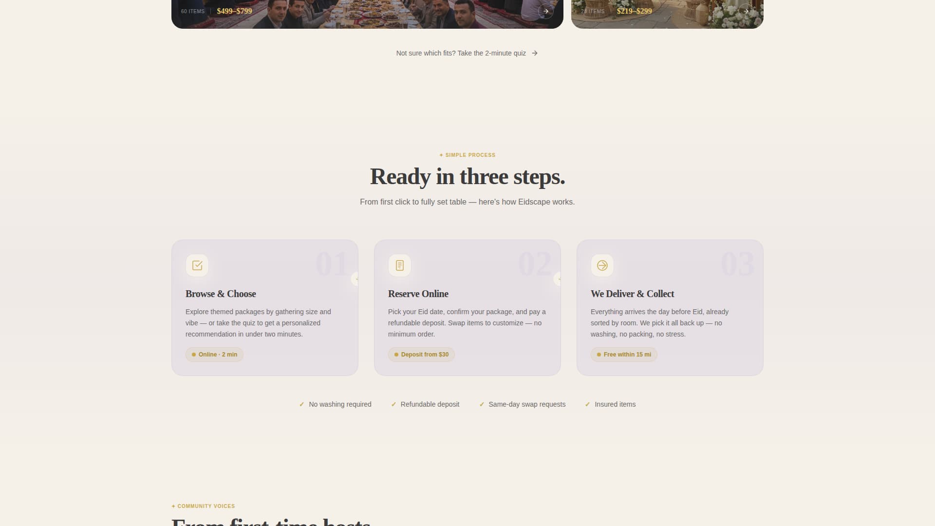 Eid Business Specialist Booking Website Template