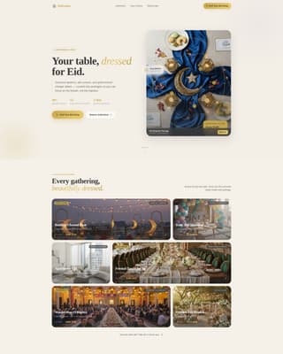 Eid Business Specialist Booking Website Template