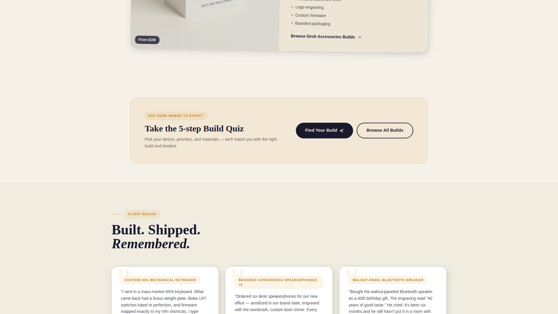 Electronics E-Commerce Portfolio Website Template