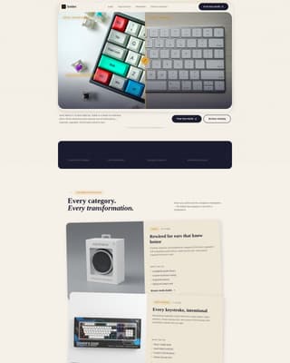 Electronics E-Commerce Portfolio Website Template