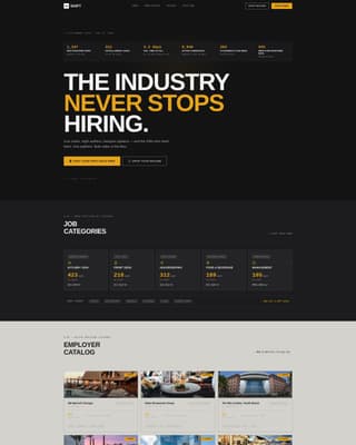 Shift - Brutalist Hospitality Landing Page Template