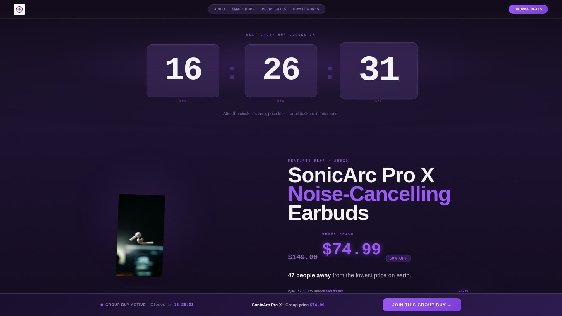 Electronics E-Commerce Pricing Website Template