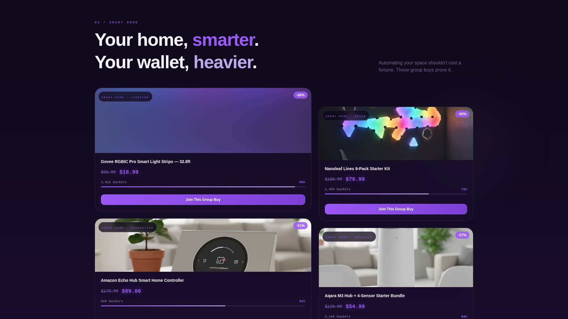 Electronics E-Commerce Pricing Website Template