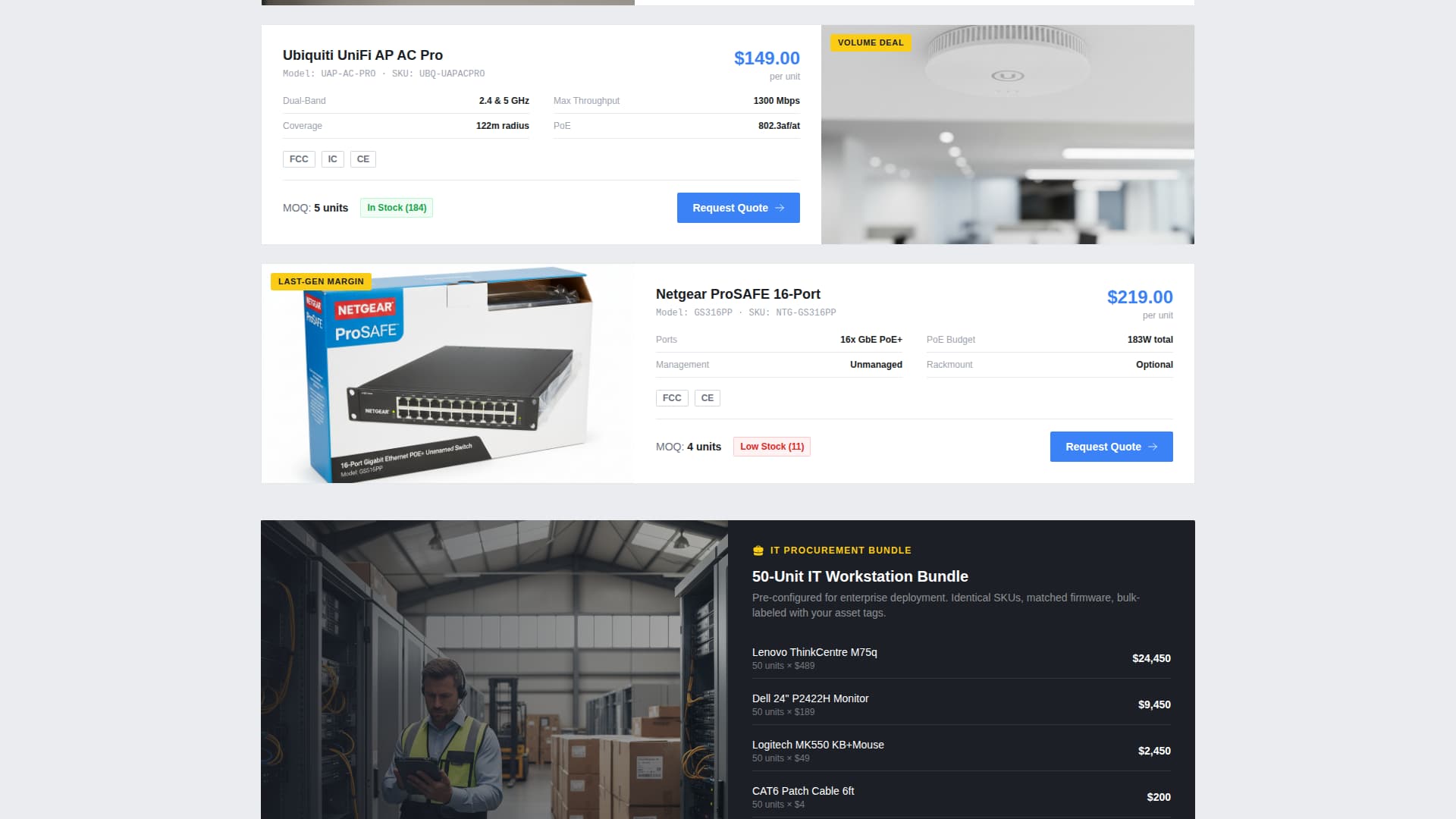 Electronics E-Commerce Specialist Pricing Website Template