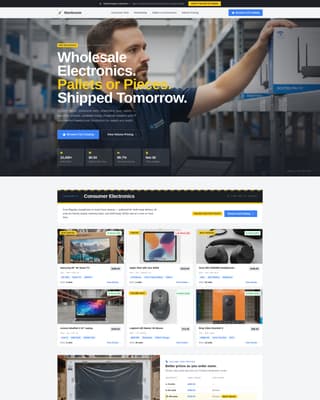 Electronics E-Commerce Specialist Pricing Website Template